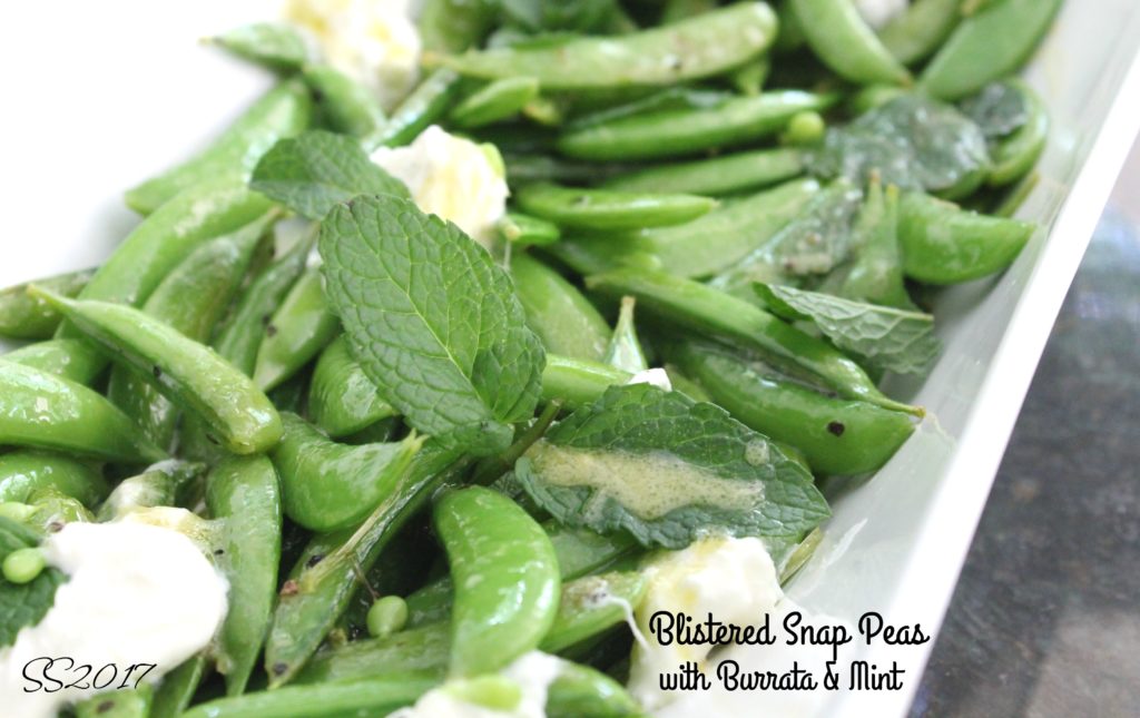 Scorched Sugar Snap Peas And Burrata Salad Recipe