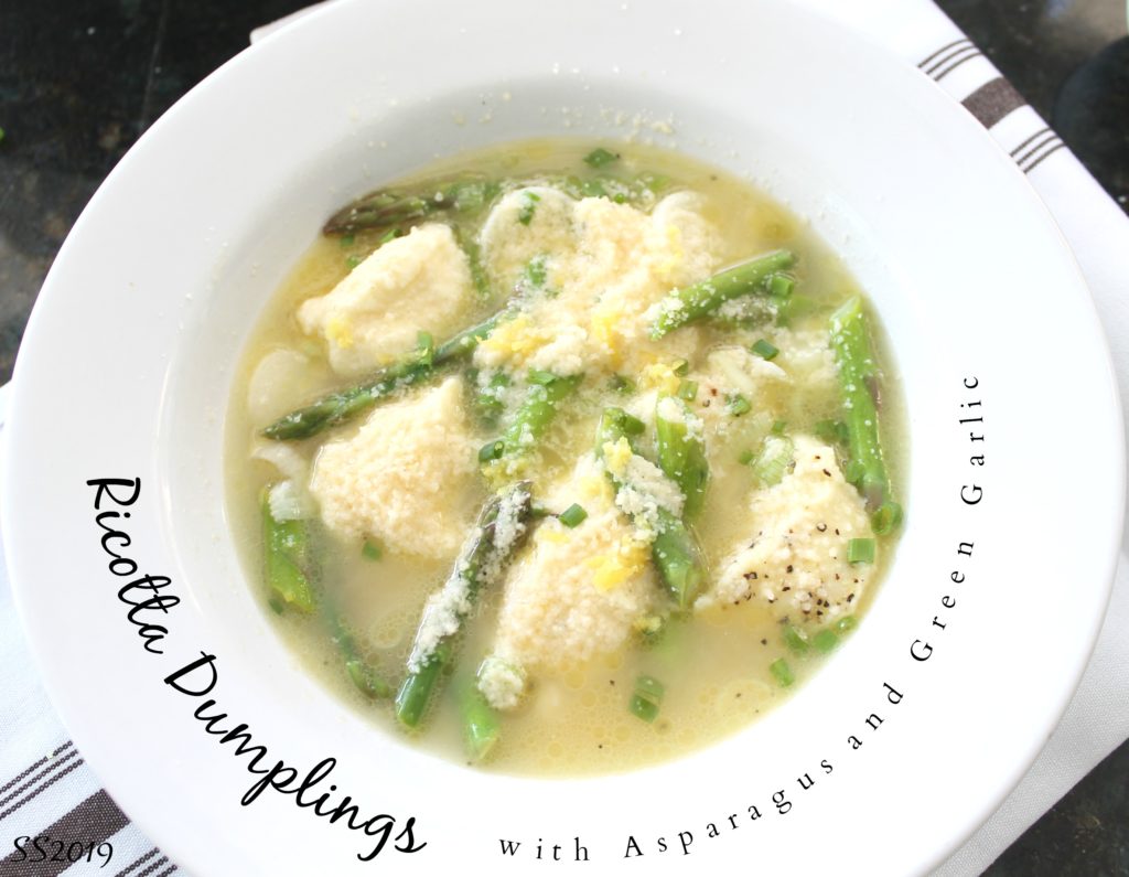 Ricotta Dumplings With Asparagus and Green Garlic Recipe